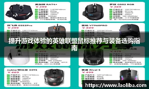提升游戏体验的英雄联盟鼠标推荐与装备选购指南
